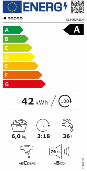 LAVADORA ASPES AL6002AIDV